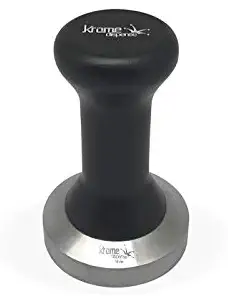 Krome Espresso Coffee Tamper - Premium Quality Stainless Steel, Solid Heavy, Barista Style, 58 mm - C011