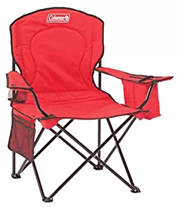 Coleman Portable Camping Quad Chair with 4-Can Cooler