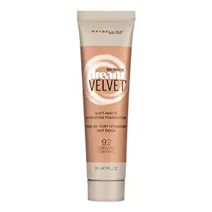 Maybelline New York Dream Velvet Soft-Matte Hydrating Foundation, Caramel, 1 fl. oz.