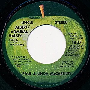 Paul & Linda McCartney - Uncle Albert / Admiral Halsey - Apple Records - 1837