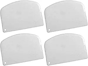 Ateco Bowl Scraper, Pack of 4, White