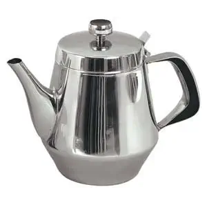 Stainless Steel Gooseneck Tea Pot w/Vented Hinged Lid, 32 Fluid Ounces (4-5 Cups) by Pride Of India