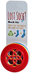 Sock+its Rings for Lost Socks - Sock Keeper - Sorting Rings (8 Pack) in Mixed Colors