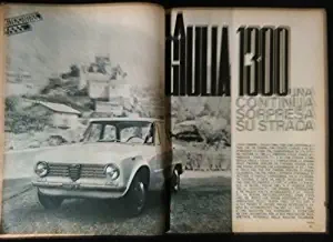 1964 ALFA-ROMEO GIULIA 1300 BERLINA VINTAGE NON-COLOR ROAD TEST - ITALIAN - GREAT ORIGINAL !! (ATRM964)
