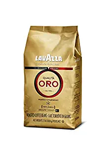 Lavazza QualitÃ  Oro Whole Bean Blend, Medium Roast, 2.2 Pound (Pack of 1)