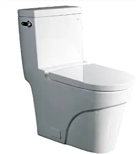 ARIEL Platinum TB326M Contemporary European Toilet - White - Single Flush