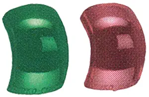 Perko Replacement Lenses for Side Lights Red/Green 1 1/4