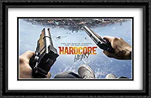 Hardcore Henry 40x26 Double Matted Large Black Ornate Framed Movie Poster Art Print