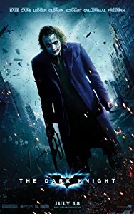 The Dark Knight Poster 24x36 inches Christian Bale Heath Ledger High Quality Gloss Print 105