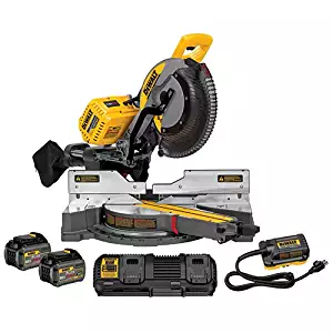 DEWALT DHS790AT2 FLEXVOLT 120V MAX Corded / Cordless 12" Double Bevel Compound Sliding Miter Saw (includes 2 Batteries & Fast Charger)