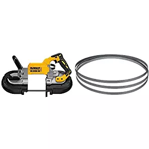 DEWALT DCS374B 20V Max Deep Cut Band Saw (Tool Only) with DEWALT DW3984 24TPI Portable Band Saw Blade - 44-7/8-Inch, .020-Inch, Matrix Ll (3-Pack)