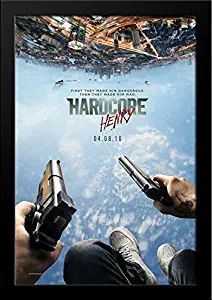 Hardcore Henry 28x36 Large Black Wood Framed Movie Poster Art Print