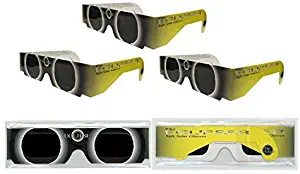 Solar Eclipse Glasses - ISO Certified, CE Approved - 3 Pairs - 