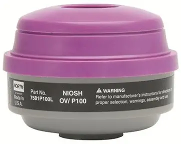 North Safety North Safety 7581P100L Combo Organic Vapor & P100 Particulate Filter Cartridge