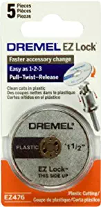 Dremel EZ476 1-1/2" EZ Lock Reinforced Cut Off Wheel 5 Count