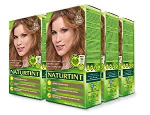 Naturtint Permanent Hair Color 7G Golden Blonde (Pack of 6), Ammonia Free, Vegan, Cruelty Free, up to 100% Gray Coverage, Long Lasting Results