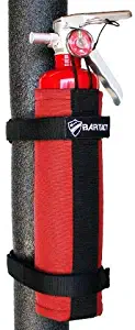 Bartact 2.5 lb Roll Bar Fire Extinguisher Holder - Steel Brackets - Red