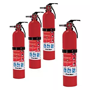 First Alert Home Fire Extinguisher - 4-Pk, Rated 1-A:10-B:C, Model# HOME1