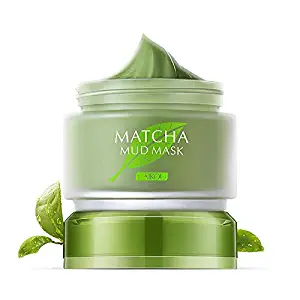 Organic MATCHA Green Tea Facial Mask,Matcha Facial Mud Mask, Improves Complexion, Anti-Aging, Detoxifying, Antioxidant, Moisturizer, Anti-Acne