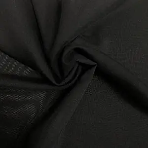 Solid Chiffon Fabric Polyester Dress Sheer 58'' Wide by The Yard All Colors (1 Yard, Black)