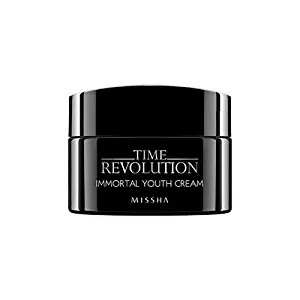 [MISSHA] Time Revolution Immortal Youth Cream for Face and Eye Area - Anti Aging Moisturizer & Elastic Anti Wrinkle Ageless Cream - Helps Brightening & Hydrating Dry Dull Skin - Reduce Appearance of Wrinkles and Prevents Fine Lines - Free of Parabens, Free of Artificial Coloring, Vegan, Cruelty-Free Line. Floral Scented - 1.69 oz / 50 ml