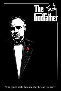 Kopoo Godfather Red Rose, Movie Poster Print, 24