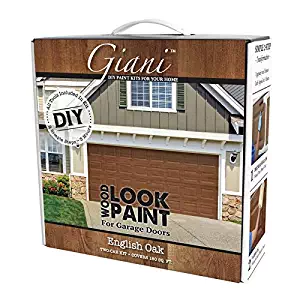 Giani Wood Look Garage Door Paint Kit, 2 Car, English Oak