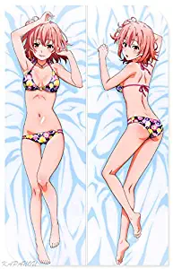 KAPANOU My Youth Romantic Comedy is Wrong As I Expected Yui Yuigahama Peach Skin 150x50cm(59in x 19.6in) Pillowcover