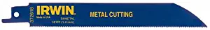 IRWIN Tools Reciprocating Saw Blade, Metal-Cutting, 6-inch, 18 TPI (372618B)