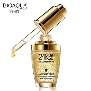 BIOAQUA 24K Gold Essence Collagen Skin Face Moisturizing Hyaluronic Acid Anti-Aging Mask Natural Extract