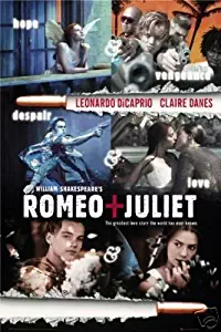 HSE Romeo and Juliet Movie Poster - Leonardo Dicaprio 24x36