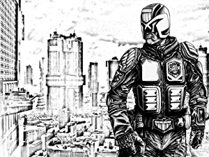 Judge Dredd Karl Urban Movie Mega-City 24x18 Print Poster