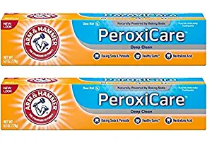 ARM & HAMMER PeroxiCare Tartar Control Toothpaste Baking Soda & Peroxide, Fresh Mint 6 oz (Pack of 2)