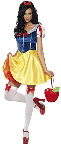 Smiffys Women's Fever Fairy-tale Costume, Dress Attached Underskirt, Headband and Choker