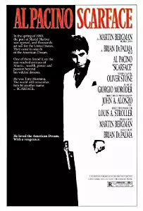 Scarface Movie Poster (27 x 40 Inches - 69cm x 102cm) (1983) -(Al Pacino)(Steven Bauer)(Michelle Pfeiffer)(Robert Loggia)(F. Murray Abraham)(Mary Elizabeth Mastrantonio)