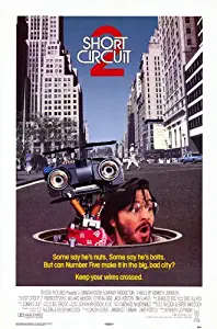 Short Circuit 2 Movie Poster (27 x 40 Inches - 69cm x 102cm) (1988) Style B -(Fisher Stevens)(Cynthia Gibb)(Michael McKean)(Jack Weston)(David Hemblen)