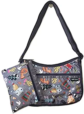 LeSportsac Donna Wilson Singing In The Woods Classic Hobo Bag + Cosmetic Bag, Style 7520/Color G372