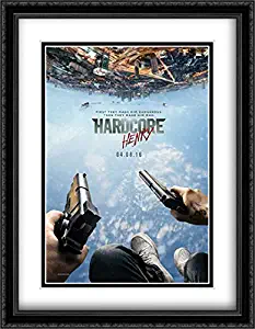 Hardcore Henry 28x36 Double Matted Large Large Black Ornate Framed Movie Poster Art Print