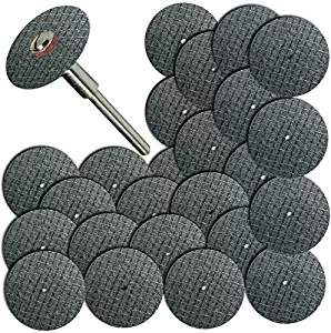 100pc Fiberglass Reinforced Cut Off Wheel Disc w/ 2 Mandrel 1/8 Fit Dremel Tool by Dremel tool