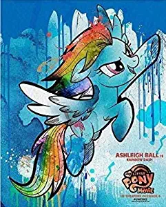 unity One Poster Rare Poster Rainbow Dash My Little Pony: The Movie Ashleigh Ball 12 x 12 inch Poster Rolled