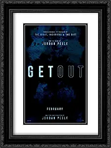 Get Out 18x24 Double Matted Black Ornate Framed Movie Poster Art Print