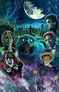 Monsterman Graphic 3 Sizes Pet Sematary Art Poster Print Scary Graveyard cat Horror Movies Stephen King Artist Scott Jackson (11 x 17 inches)