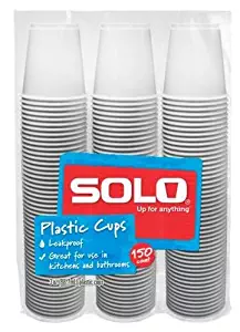 Solo 3-Ounce Plastic Bathroom Cups, 150-Count Package (150)