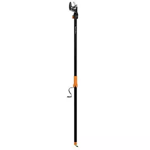 Fiskars EZ Reach Tree Pruning Stik with Rotating Head 5 Feet Long,Orange