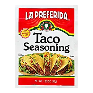 La Preferida Taco Seasoning, 1.25-Ounce Packets (Pack of 24)