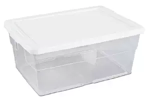Sterilite 16448012 16 Quart Storage Box (12 Pack)
