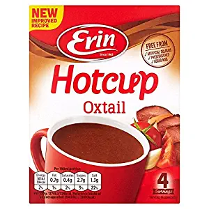 Erin Hot Cup Oxtail Soup 4 Pack 48G Made in Ireland with Pride