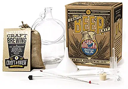 Craft A Brew BK-APA American Pale Ale Reusable Make Your Own Beer Kit – Starter Set 1 Gallon