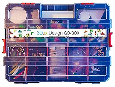 Cardboard Construction Kit with LED Lighting - Educational with Over 900 Pieces, Perfect for Learning STEM, STEAM, and Circuits in School and at Home by 3DuxDesign GOBOXPRO10