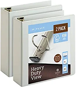 [in]Place Heavy-Duty View 3-Ring Binder, 3